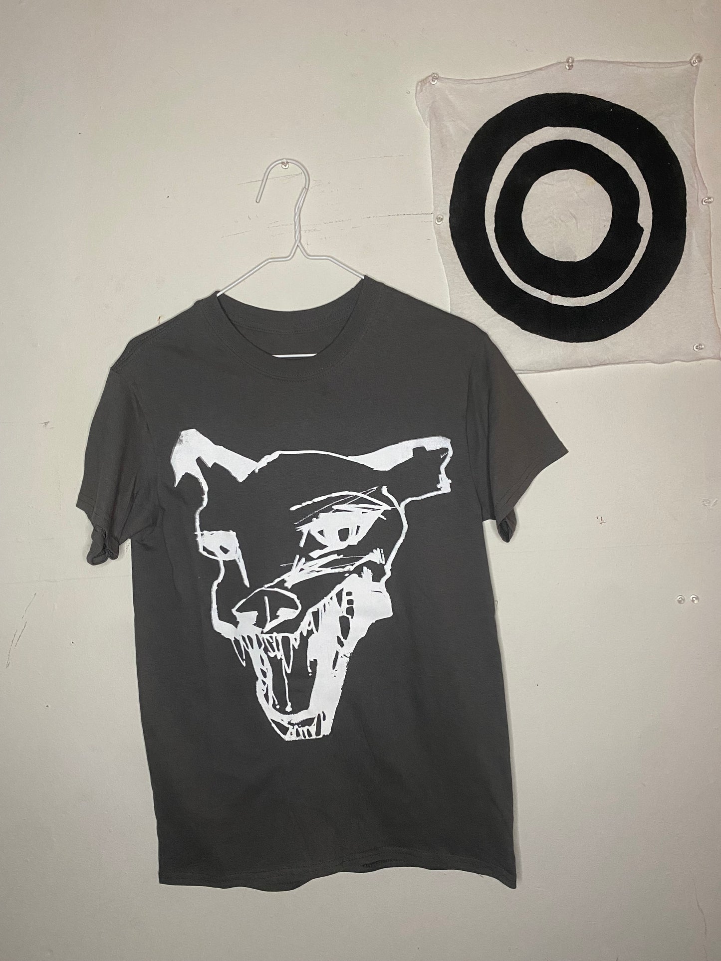 White "Dawg" Dark Grey T Shirt